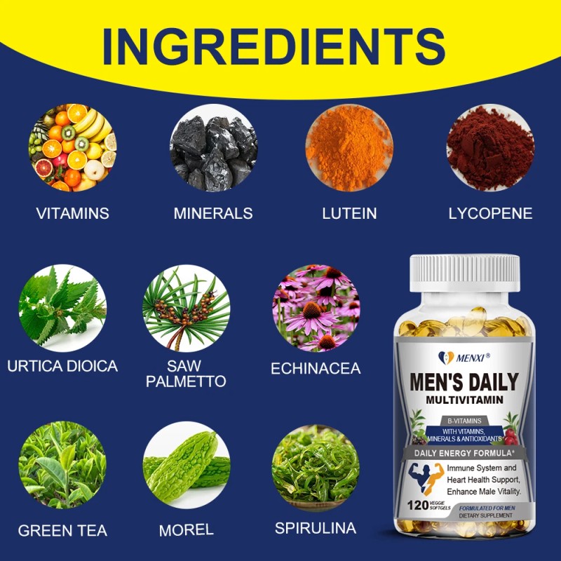 Multivitamin for Men - Mens Multivitamins for Daily Nutritional Support