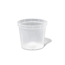 rePotme 3 inch Plant Pots - 6 Pack of Flower Pots (Crystal Clear) - Slotted Clear Planter for Indoor Plants - Perfect for Orchids, Succulents, Herbs, and More