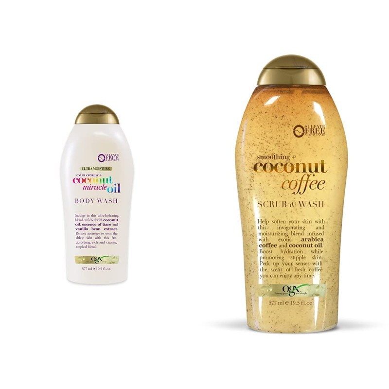 OGX, Body Wash Humectante de Aceite de Coco, 577 ml