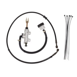 Rear Brake Master Cylinder Reservoir Hose Line Heat Resistant Efficient Transmission for 90cc to 250cc ATV Quad Pit Dirt Bike