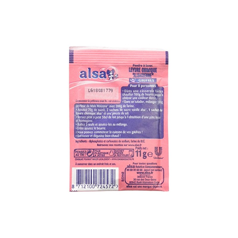 Alsa 7 sachets de Levure 11 g