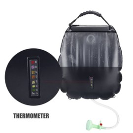 Riloer Solar Shower Camping Bag 20L/5 Gallons Portable Shower Camping Bag Outdoor Solar Heating Shower Bag with Water Flow Control for Camping Travel Hiking Climbing Summer Shower