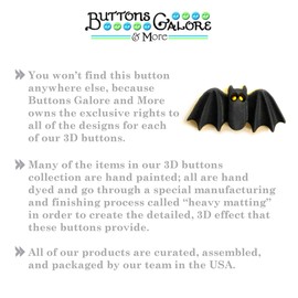 Buttons Galore and More Collection of Novelty 3D Embellishments Shank Buttons in Bulk, Based on Different Themes, Holidays, & Seasons for DIY Crafts, Scrapbooking, Cardmaking & other Projects – 25 Pcs