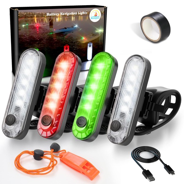 Botepon Kayak Navigation Lights Stern Lights Battery Operated, Waterproof Kayak