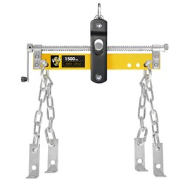 YELLOW JACKET Engine Load Leveler 1500lbs Steel Engine Hoist Shop Crane Accessory with Adjustable Handle