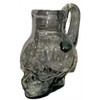 Hand Blown Glass Skull Mug with Handle, 33.8 oz Capacity,