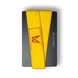 Smallet | Slim Minimalist Front Pocket Elastic Wallet Band | Three Slots for Cards, Cash and a Key | Free RFID Blocking Card | Men and Women (Citrus Yellow)