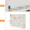 TORACK Metal Pegboard Panels and Hooks for Garage, Workbench, Shop,
