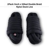 NovelBee 1" Dock Line 2 Pack,Double Braid Nylon Boat Dock