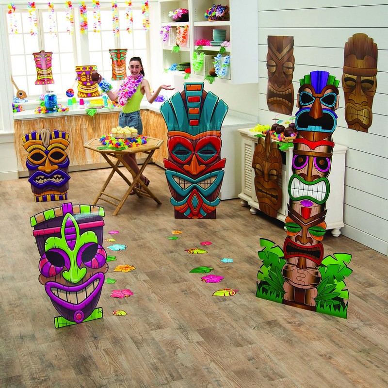 Fun Express 34" - 36" Jumbo Brown Tiki Mask Cardboard