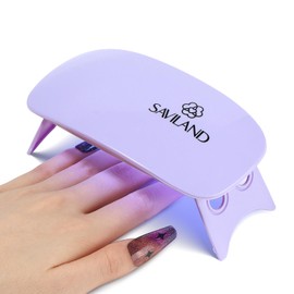 Saviland Mini UV Nail Lamp: 12W Fast Curing Mini Nail Lamp Portable U V Light for Gel Nails 2 Timers Gel Lamp USB Interface Gel X Lamp Folding Design for Personal DIY Home Traveling Use