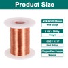 sourcing map 42 AWG Magnet Wire, 42 Gauge / 0.06mm