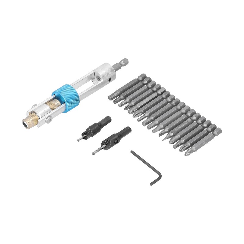 20Pcs/Set Countersink Drill Bit High Speed Steel Screwdriver Bits Screw