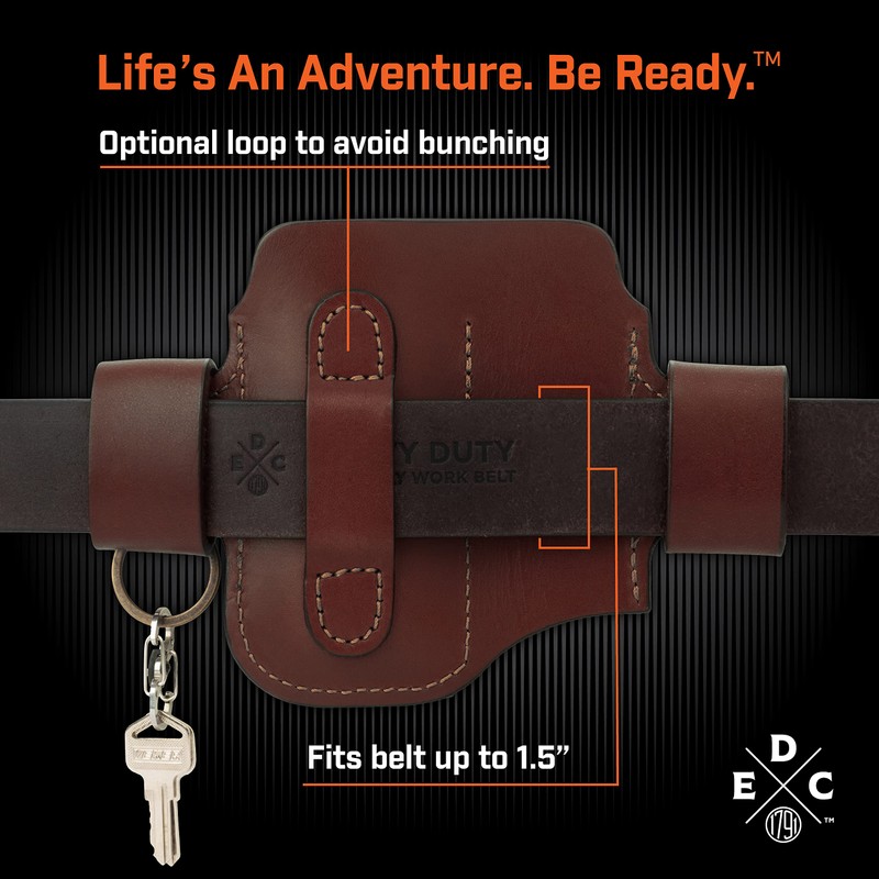 1791 EDC Multitool Sheath, Leather EDC Organizer, Belt Pouch Fits