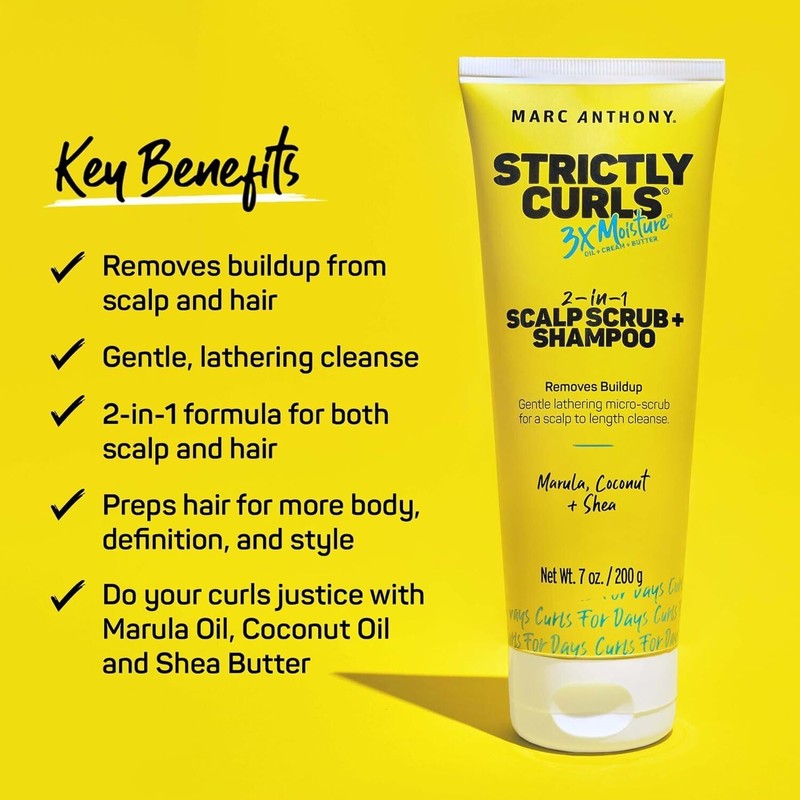 Marc Anthony 2-in-1 Scalp Scrub and Shampoo, Strictly Curls -