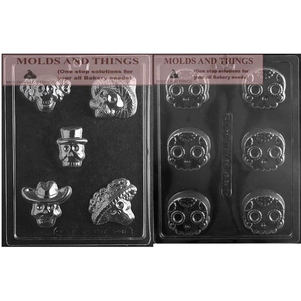 Extra Large Halloween Skull Mold - Day of the Dead