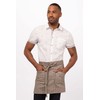 Chef Works Unisex Seattle Half Bistro Apron, Taupe, One Size