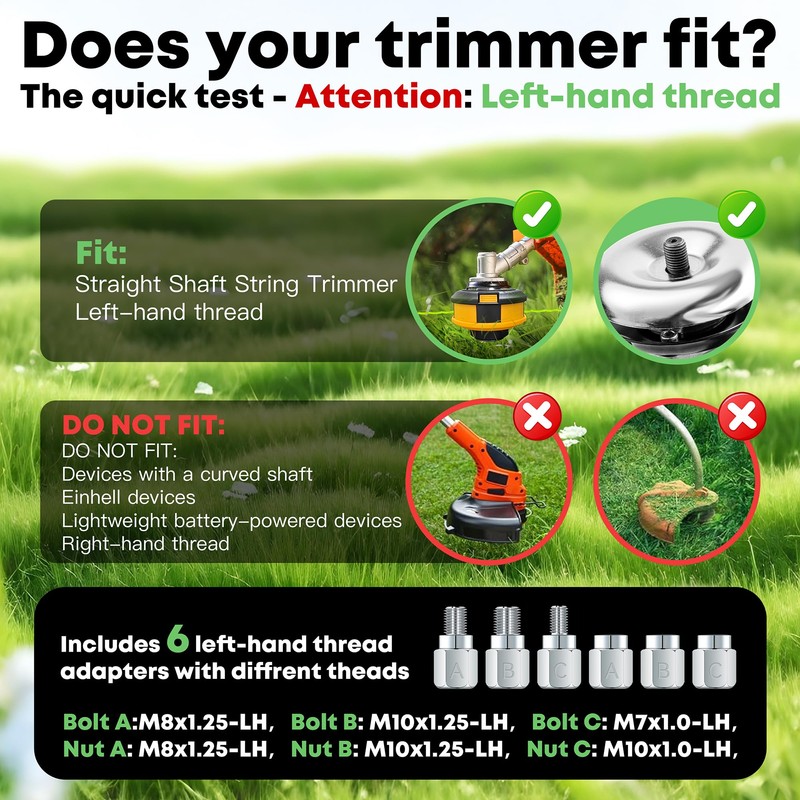 Universal Weed Eater Head Replacement,Easy Feed Trimmer Head Weed Wacker