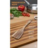Cuisim Wooden Spatula Acacia Wood Flat Turner, Heat-Resistant, Ideal Christmas