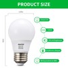 Qualilux A15 Small Dusk to Dawn Light Bulbs Outdoor 450LM,