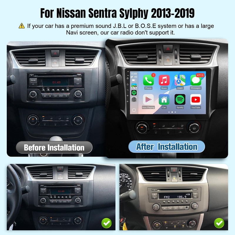 Leadfan Car Stereo for Nissan Sentra 2013 2014 2015 2016