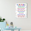 God's Rules Wall Decor,Religious Scripture Canvas Wall Art for Christian