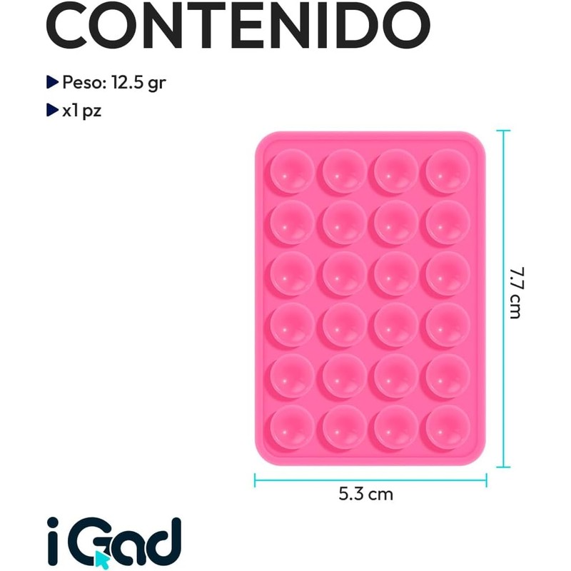 SC ACCESORIOS Soporte para Celular con Ventosa de Silicón para