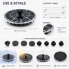 3.5W Solar Fountain Pump with LED Light – Floating Garden