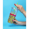 Mustard M12042 plátano - Taza de paja de doble pared,
