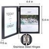 ORIVAN 2 Pack 4x6 Double Picture Frames Hinged Folding Photo