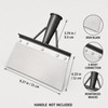 Heavy Duty Iron Weeding and Edging Shovel for Weed Removal