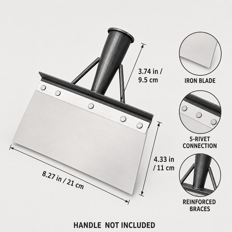 Heavy Duty Iron Weeding and Edging Shovel for Weed Removal
