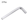 sourcing map 2pcs L-Shaped Square Head Wrench 7mm Carbon Steel