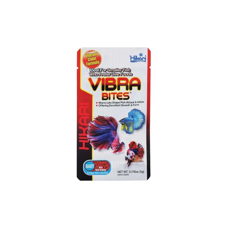 Hikari Vibra Bites Baby Tropical Fish Food, 0.18 oz
