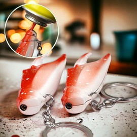 Crab Claw Keychain Lighter, Butane Soft Flame, Refillable Butane Torch, Lighter (No Gas)