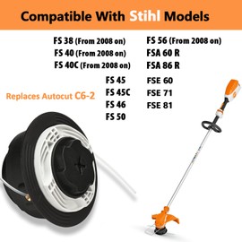 C6-2 Trimmer Head for Stihl Autocut C6-2 FS38 FS40 FS40C FS45 FS46 FS50 FS50C FSA60R FSA86R FSE60 FSE71 FSE81 Replacement String Line