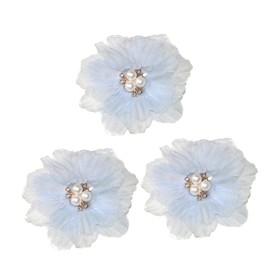 FRCOLOR 3pcs Flower Hair Clips Set Elegant Floral Barrettes for Women Girls and Teens Parties Weddings and Everyday Styles Versatile Hair Accessories