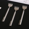 Stainless Steel Antenna Portable Back Scratcher Filial offspring 8ea