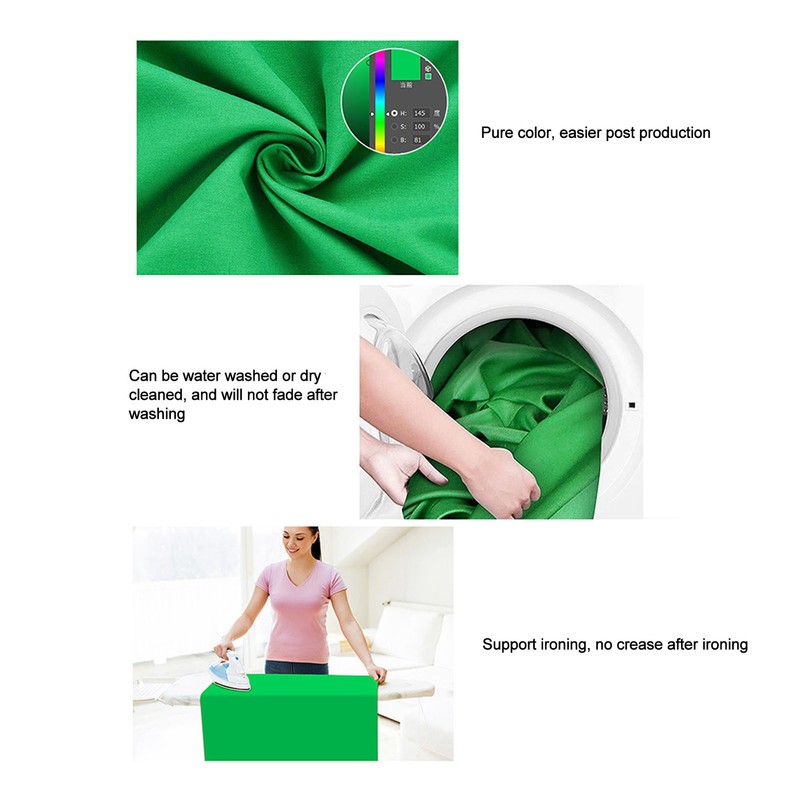 Photographic Green Screen Green Cotton Polyester Perforated Background Cloth for
