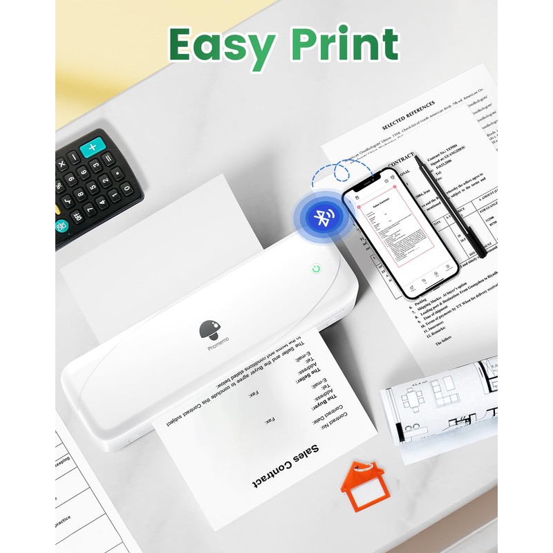 Phomemo 8.5" x 11" Thermal Paper 200 Sheets, Compatible with