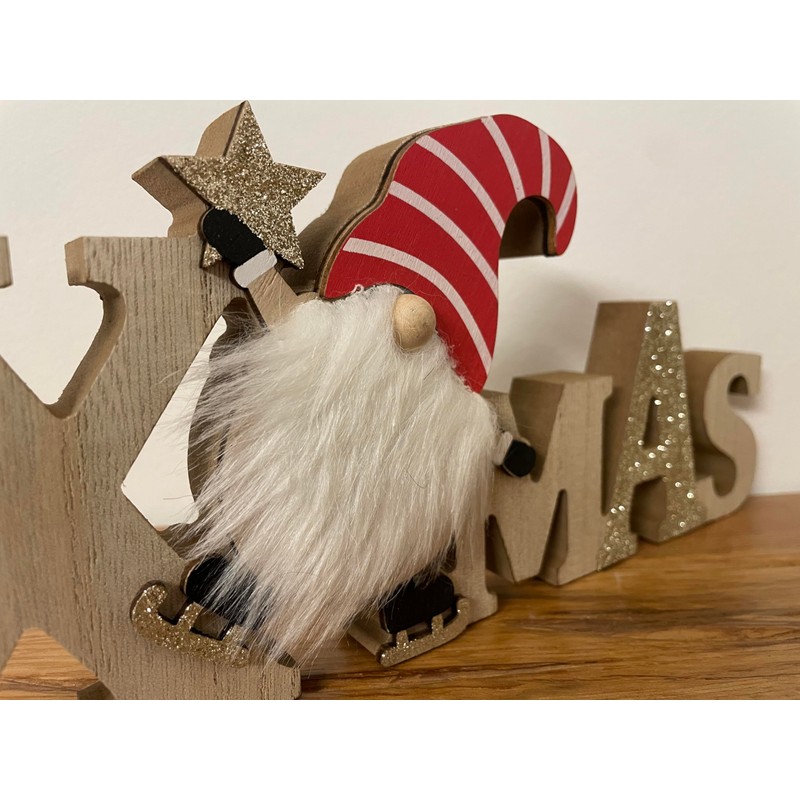 khevga Christmas Decoration Lettering Xmas Santa Claus Table Decoration Christmas