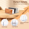 LELE LIFE Acrylic Mail Organizer for Desk, 5 Compartments Thick