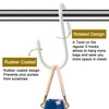HiGift Bag Hooks for Closet, Unique Twist Design White Vinyl