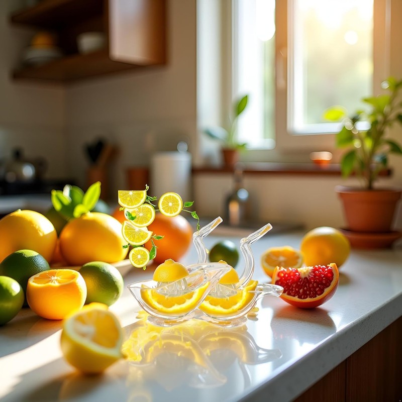 2 Pack Bird shape Lemon Squeezer, Lemon Juicer Acrylic Manual