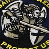 Modern Army Saint Michael Protect Us Embroidered Velcro Patch