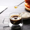 GSHLLO 2 Pcs Clear Glass Spoons Tea Stirring Spoon Coffee