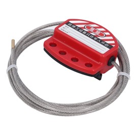 Lockout Tagout Cable Lock, 4mm Stainless Steel Adjustable Cable Lockout, Adjustable Steel Safety Cable Padlock, Lockout Tagout Steel Cable Lock, Loto Cable for Lock Out Tag Out