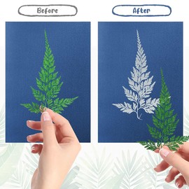 38 Sheets Cyanotype Paper A4 Sun Print Paper Kit with 2 Clear Acrylic Sheets High Sensitivity Solar Drawing Paper