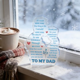 Stocking Stuffers For Men Christmas Gifts Dads Gifts From Daughter Son Acrylic Plaque Block Birthday Gifts For Dad Men Cool Sign Decoration Fathers Day Gift Thanksgiving Christmas Gifts For Dad