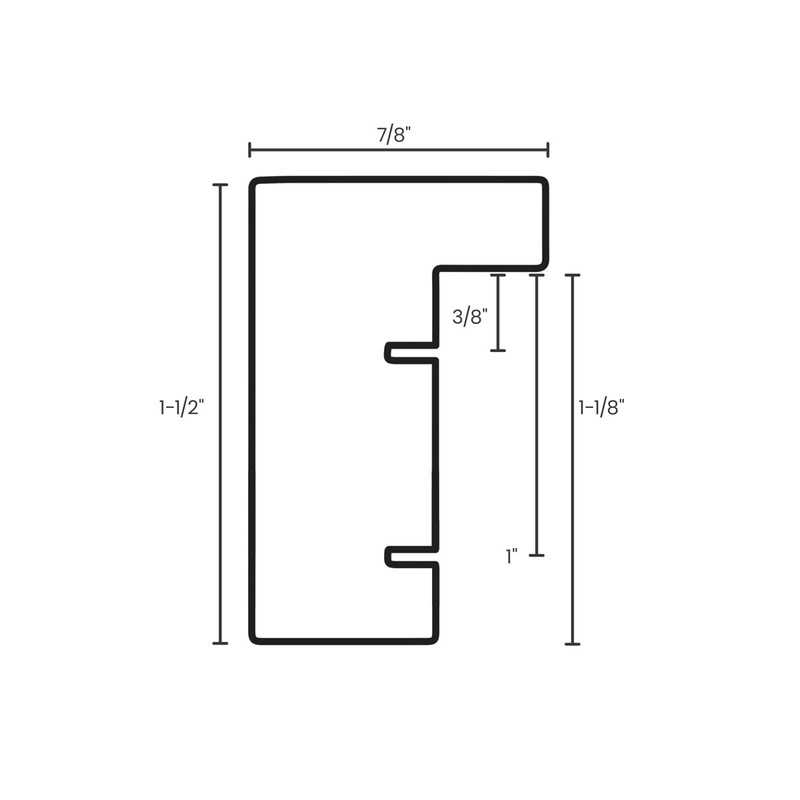Ambiance Gallery Wood 1.5" Deep Picture Frames - 5x7" White